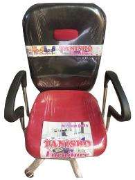 Revolving Black and Red 985 x 635 x 605 mm Polyester Office Chairs_0
