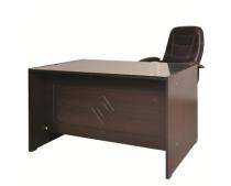 Alder Executive Office Tables Dark Brown Wooden_0