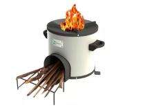 Greenway Stainless Steel 1.0 Biomass Stove 12.4" x 10.6" x 11.6" Silver_0