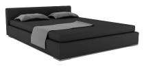 Solid Wood Box Double Bed 38 x 80 inch Black_0