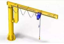 5 - 10 ton Manual Floor Mounted Jib Crane_0