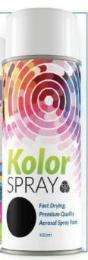 Kolor Spray Paint 400 mL Black_0