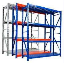 Steel Medium Light Duty 4 Layers Industrial Racks 6 ft_0