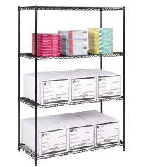 Mild Steel Wire Shelves 4 Layers Industrial Racks 4 - 5 ft_0