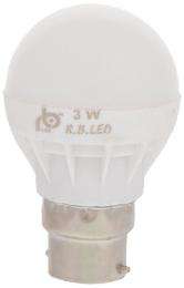 RB LED 3 W Cool Daylight B22 1 piece LED Bulbs_0