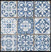CERA Moroccan 148.5 x 600 mm Blue Matt Ceramic Tile_0
