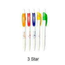 3 Star Ballpoint Black, Blue Pen_0