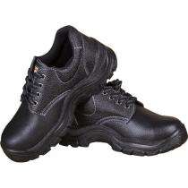 Rubber Steel Toe Safety Shoes Black_0
