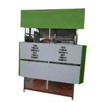 SAS FRP 7 ft Portable Toilet Cabin Green and White_0