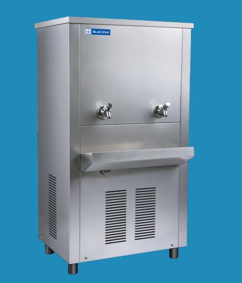 BLUE STAR NST170150 150 L Water Cooler 2 Faucet Silver_0