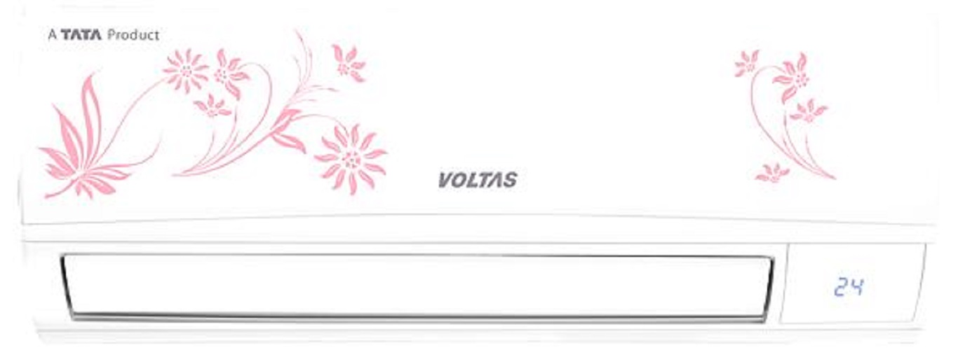 VOLTAS 1 ton Split Inverter 4502551-124 VDZX -Floral 4 Star White Room Air Conditioner_0
