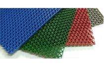 Rectangular Plastic Antislip Doormat 16''X27'' Blue_0