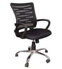 Revolving Black 1080 x 635 x 605 mm Mesh and Fabric Office Chairs_0
