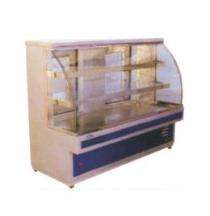 3 Shelves Food Display Counter Beige and Blue_0