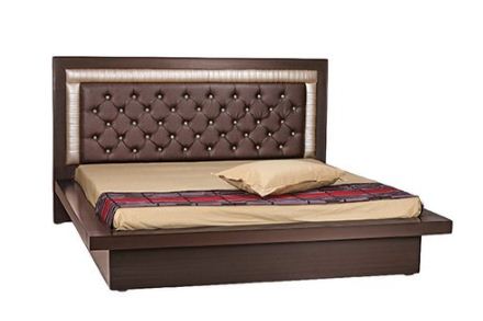 MAA MODULARS Wood Hydraulic Storage Full Size Bed 6 x 5 ft Brown_0