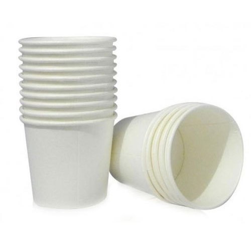 Plain Paper Event and Parties Disposable Cups 200 mL White_0