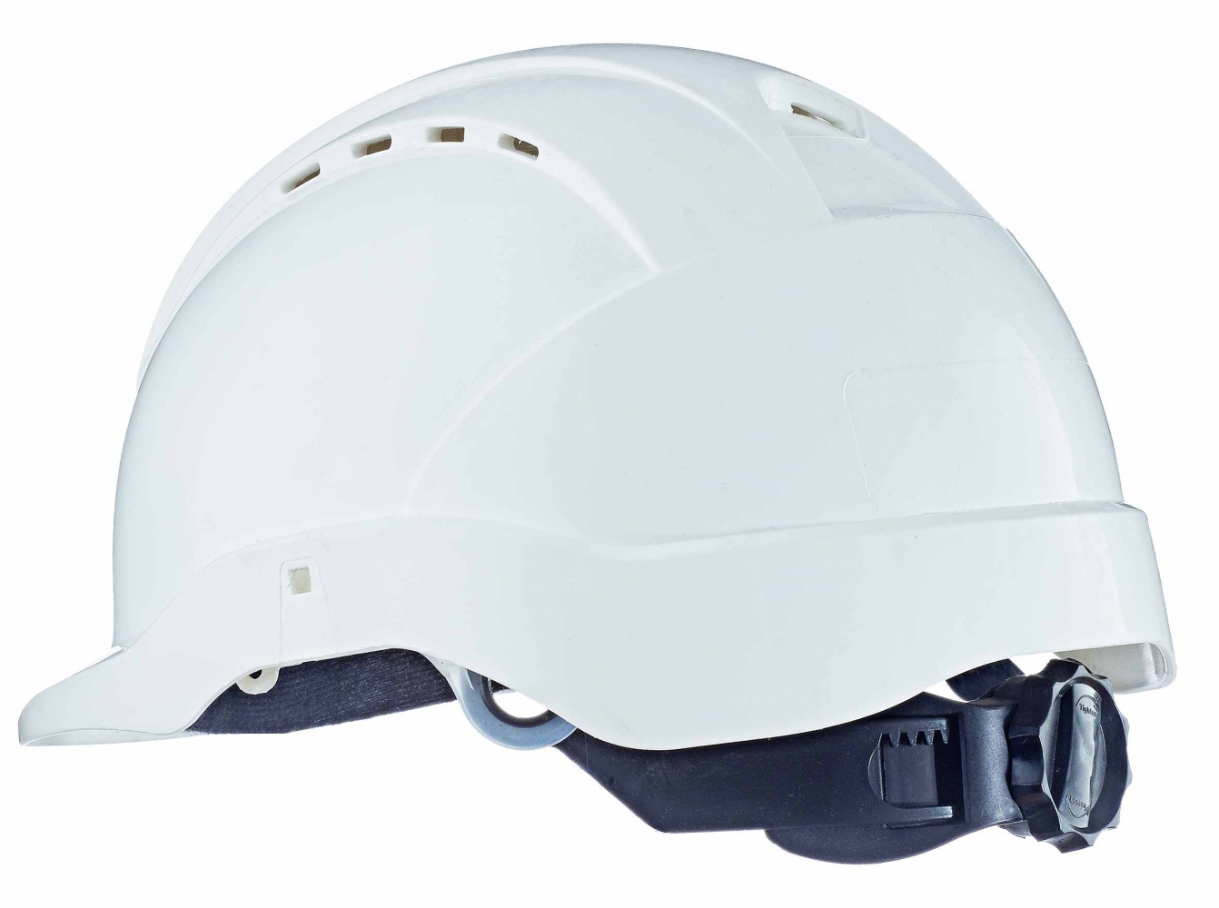 HDPE White Air Ventilated Safety Helmets_0