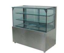 3 Shelves Food Display Counter Black_0