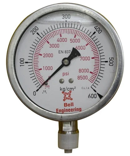 Bell Engineering Pressure Gauge BEM/220004/IPG/MS 0 - 600 kg/cm2 1/4 inch BSP_0
