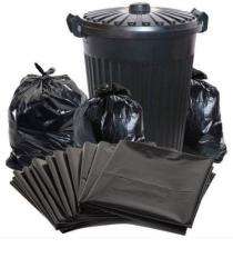 KHUSHI POLYPACK Plastic Recycling Garbage Bags 500gm to 10kg 40 Micron Black_0