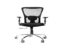 Revolving Without Headrest Black 1220 x 610 x 610 mm Mesh and Fabric Office Chairs_0