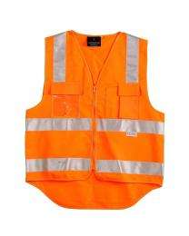 Polyester Safety Jackets M Without Sleeves Orange_0