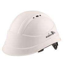 Polyethylene White Air Ventilated Safety Helmets_0