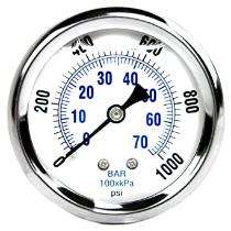 Pressure Gauge 0 - 1000 psi 3/8 inch BSP_0