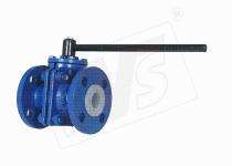 MVS NB 50 Full Bore Ductile Iron PFA Lined Ball Valve_0