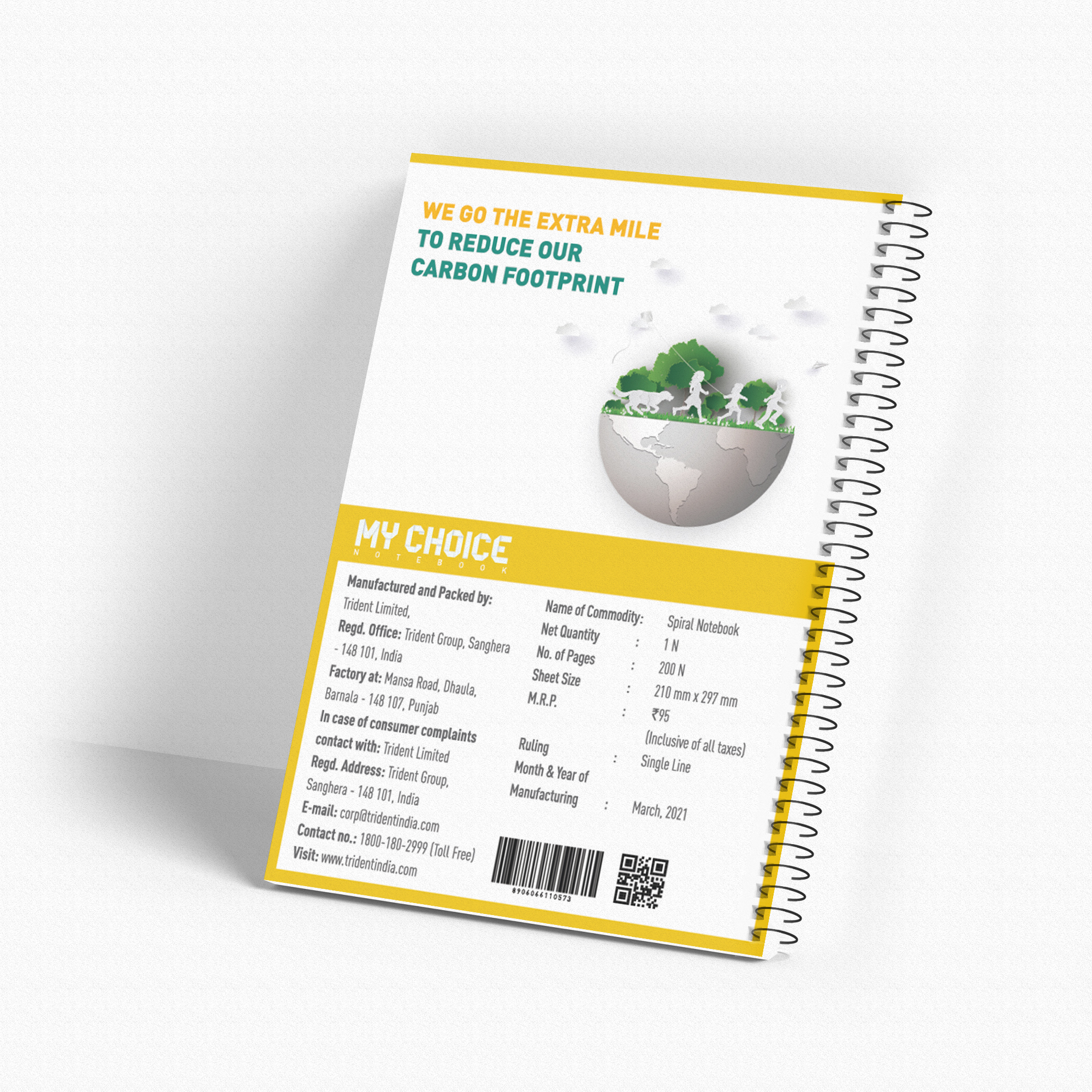 TRIDENT 200 Pages Writing Notebooks 210 x 297 mm_2