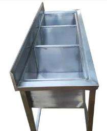 Star kitchen Stainless Steel Kitchen Sink Three Bowl SK4 24 x 20 x 16 cm_0