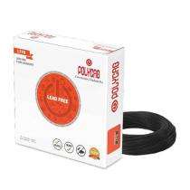Polycab 1 sqmm PVC Insulated Electric Wire Black 300 m_0