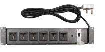 Schneider Electric 6 Multi Pin Sockets, 6/13A Horizontal Power Distribution Unit Rack_0