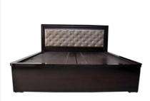 Wood Box Double Bed 6 x 6 ft Black_0