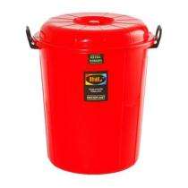 Decoplast Plastic 50 L Bucket 405 x 485 mm Red_0