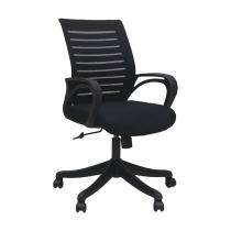 Visitor Black 985 x 635 x 605 mm Stainless Steel Office Chairs_0