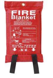 Hi-Care Fiberglass Cloth 0.4 mm Fire Retardant Blanket Red_0