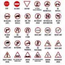 Road Signages 100 mm Plastic_0