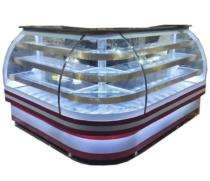 3 Shelves Food Display Counter Red & White_0