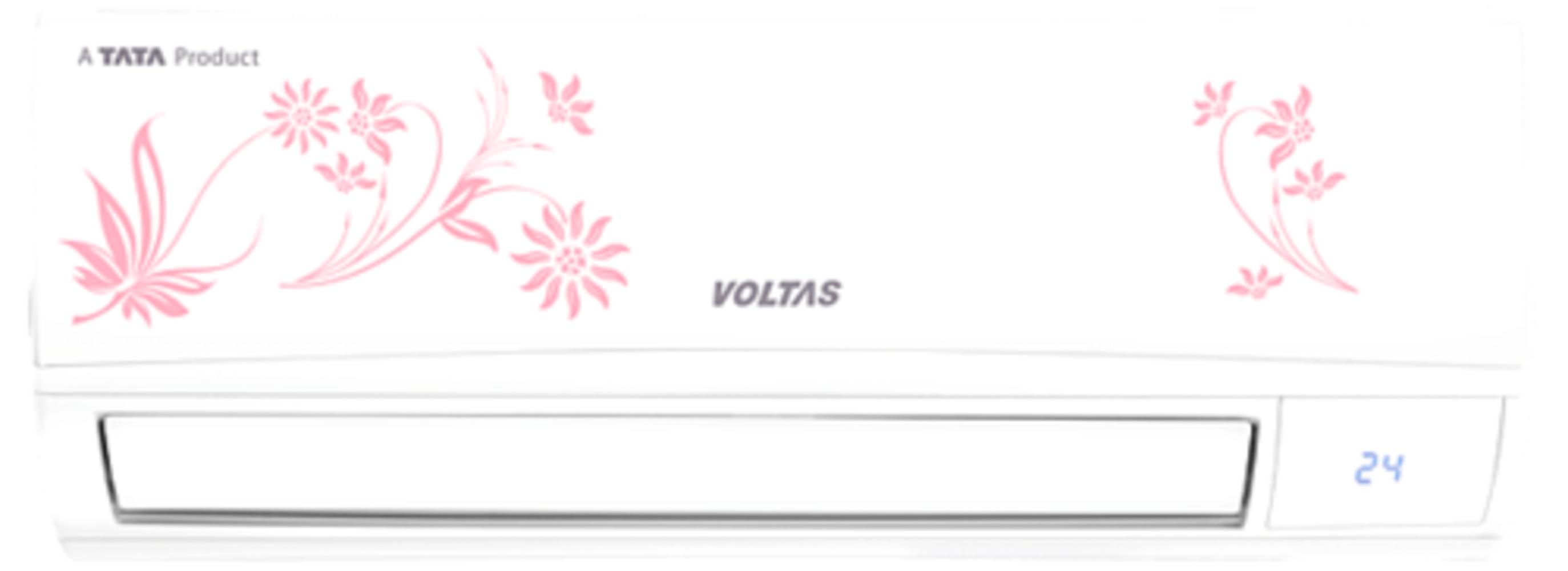 VOLTAS 1 ton Split Inverter 4502551-124 VDZX -Floral 4 Star White Room Air Conditioner_0