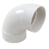 Bhardwaj 90 deg 110 mm White PVC Pipe Elbow_0