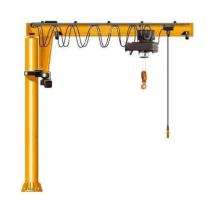 1 - 5 ton Motorized Pillar Mounted Jib Crane_0