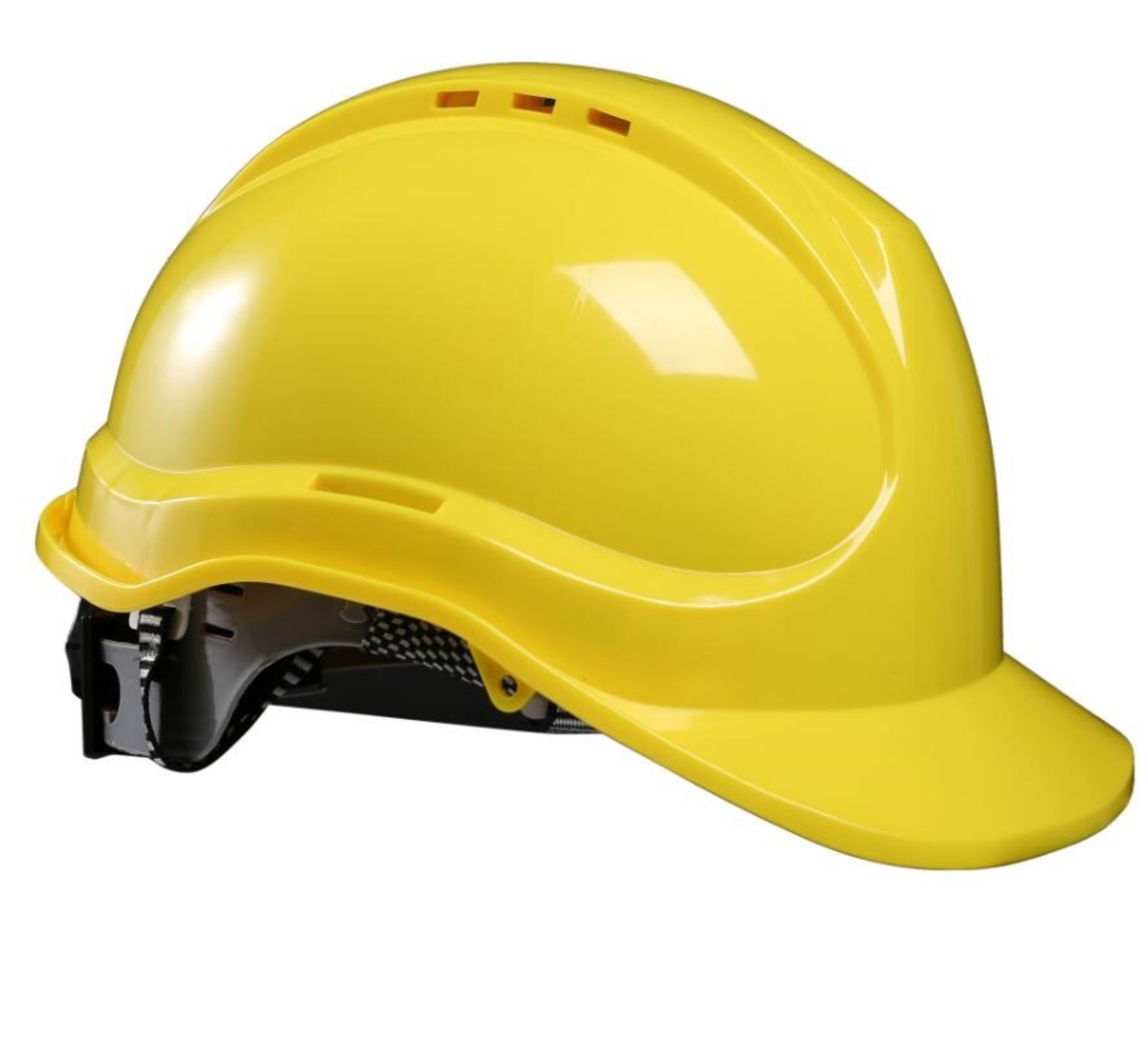 HDPE Yellow Fusion Safety Helmets_0