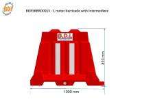 BDI Interlocking Intermediate Type Virgin Polyethylene Barricades 1000 x 450 x 855 mm_0