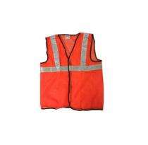Polyester Safety Jackets M Without Sleeves Orange_0
