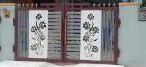 Artistic Manual Swing Gate 5 x 6 ft_0