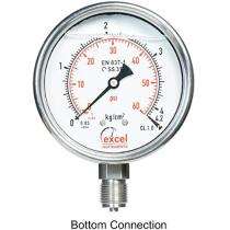 Pressure Gauge 0 - 200 psi 3/8 inch BSP_0