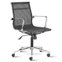 Revolving Black 975 x 635 x 605 mm Steel Office Chairs_0