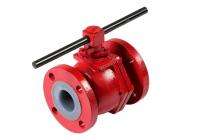 DIP-FLON NB 50 Full Bore Ductile Iron PFA Lined Ball Valve_0