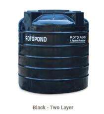 HYCOUNT Rotopond Polyethylene Water Tanks 3000 L Black_0